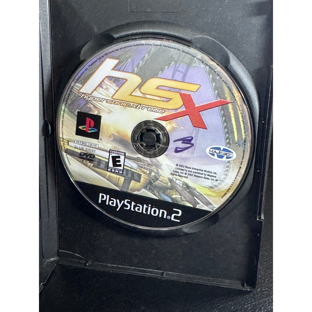 HSX HyperSonic Xtreme Sony PlayStation 2 PS2 Game SLUS 20592 Futuristic Racing